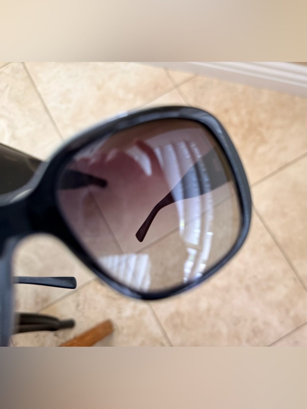 Dolce & Gabbana Black Oversized Gradient Lens Sunglasses - Picture 10 of 16